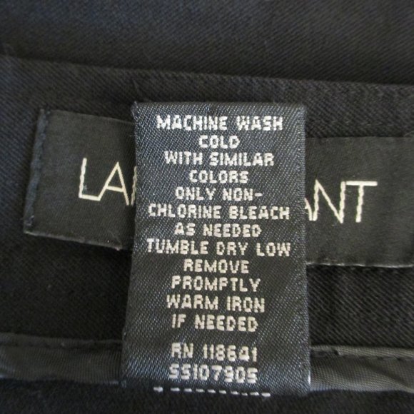 Lane Bryant Womens Plus Size Skirt Black Knee Length, Career, Back Pleats, Sz 22 - Picture 10 of 12